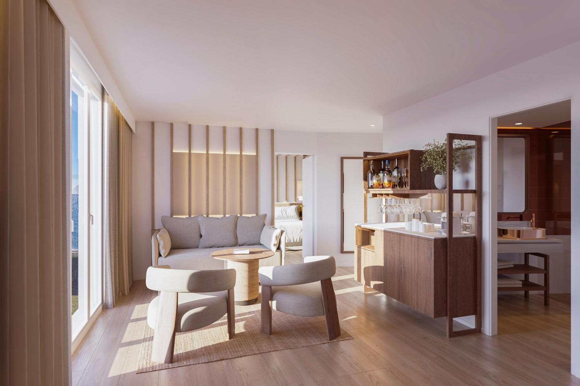 Hotel Me Marbella By Melia Esterno foto The interior of a suite on board